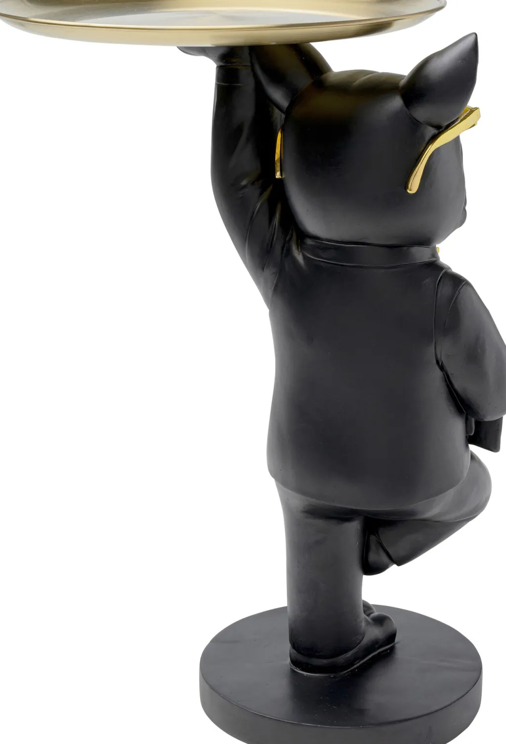 cool_bulldog_sivupyt_tarjotin_musta_xcm_3.webp Sohvapöydät | Olohuone>KARE Design Cool Bulldog Sivupöytä, Tarjotin, Musta 34x55cm