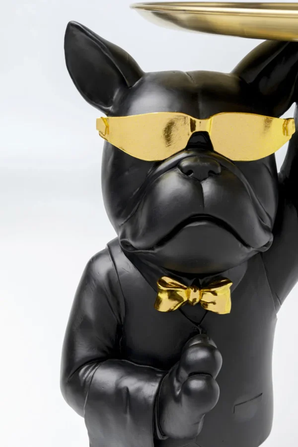 Sohvapöydät | Olohuone>KARE Design Cool Bulldog Sivupöytä, Tarjotin, Musta 34x55cm