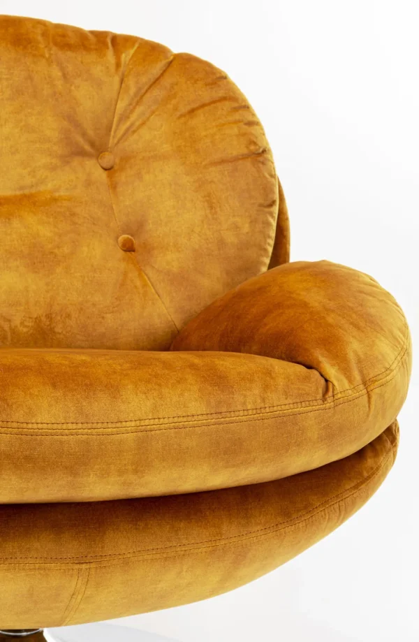 Nojatuolit>KARE Design Cosy Amber Pyörivä Nojatuoli, Meripihka