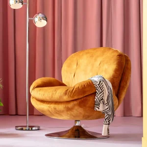Nojatuolit>KARE Design Cosy Amber Pyörivä Nojatuoli, Meripihka