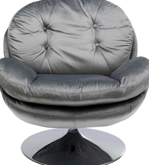 Nojatuolit>KARE Design Cosy Grey Pyörivä Nojatuoli, Harmaa