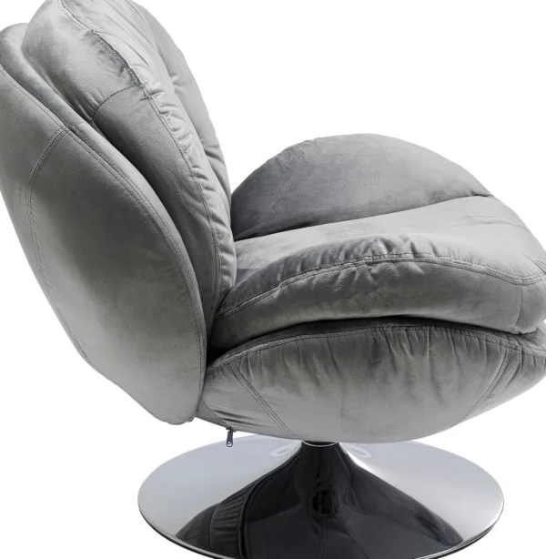 Nojatuolit>KARE Design Cosy Grey Pyörivä Nojatuoli, Harmaa