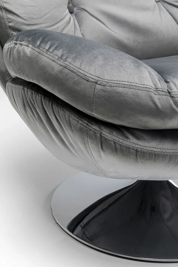 Nojatuolit>KARE Design Cosy Grey Pyörivä Nojatuoli, Harmaa