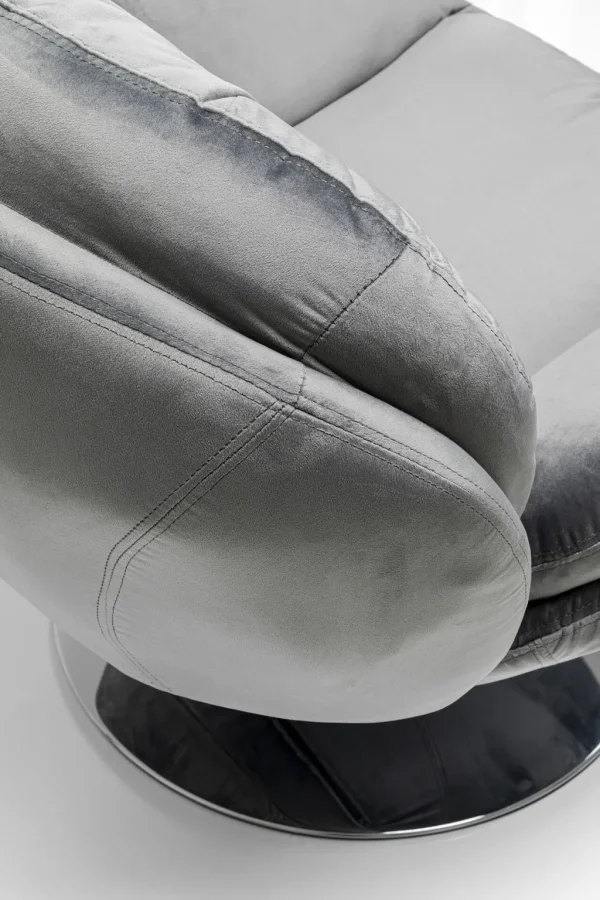 Nojatuolit>KARE Design Cosy Grey Pyörivä Nojatuoli, Harmaa