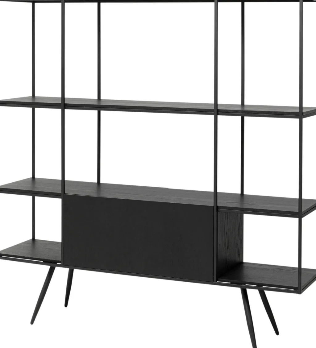 cosy_sixties_hylly_musta_xcm_5.webp Hyllyt>KARE Design Cosy Sixties Hylly Musta 180x183cm