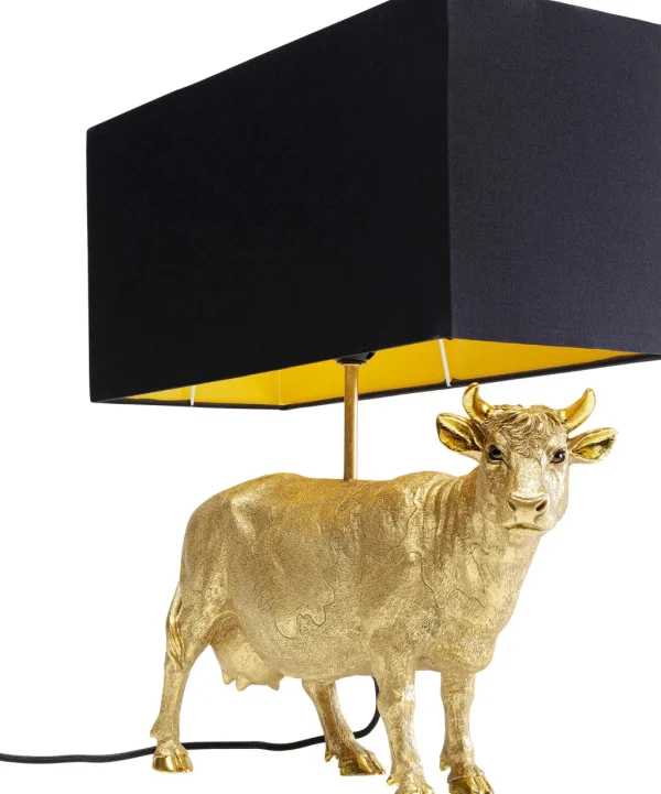Pöytävalaisimet>KARE Design Cow Gold Lehmäpöytävalaisin, Kulta 52cm