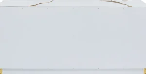 Senkit | Lipastot>KARE Design Cracked Senkki, Sivupöytä - Valkoinen/kulta 165x80cm
