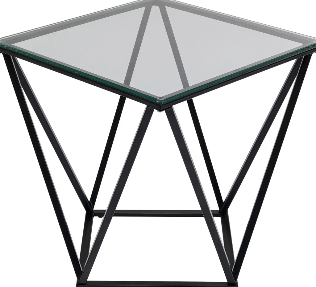 cristallo_sivupyt_musta_xcm_1.webp Sohvapöydät>KARE Design Cristallo Sivupöytä, Musta 50x50cm