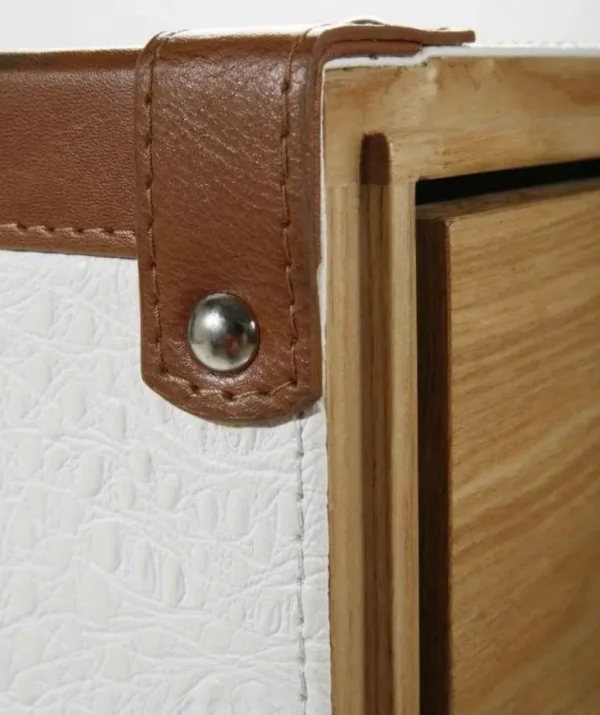 Kaapit>KARE Design Croco Cosmopolitan Matka-arkku Vaatekaappi, Valkoinen