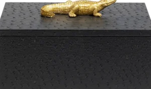 Korurasiat>KARE Design Crocodile Krokotiili Rasiat Musta (2/Setti)