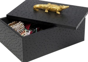 Korurasiat>KARE Design Crocodile Krokotiili Rasiat Musta (2/Setti)