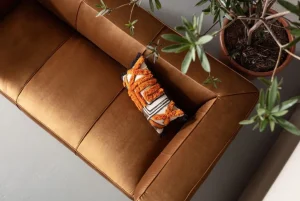Sohvat>KARE Design Cubetto Sohva, 3-istuttava, Samettia, Ruskea 220cm