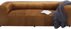 Sohvat>KARE Design Cubetto Sohva, 3-istuttava, Samettia, Ruskea 220cm