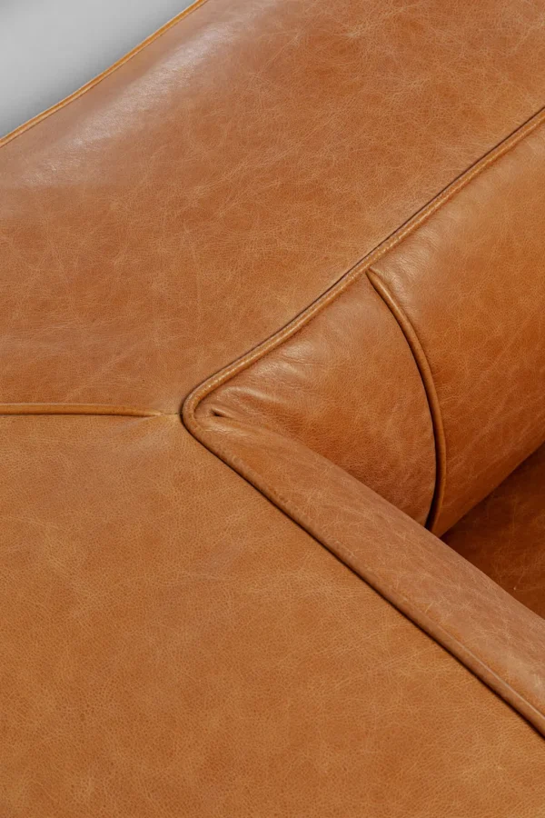 Sohvat | Olohuone>KARE Design Cubetto Sohva, Nahkaa Vaalean Ruskea 220cm