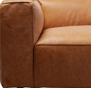 Sohvat | Olohuone>KARE Design Cubetto Sohva, Nahkaa Vaalean Ruskea 220cm