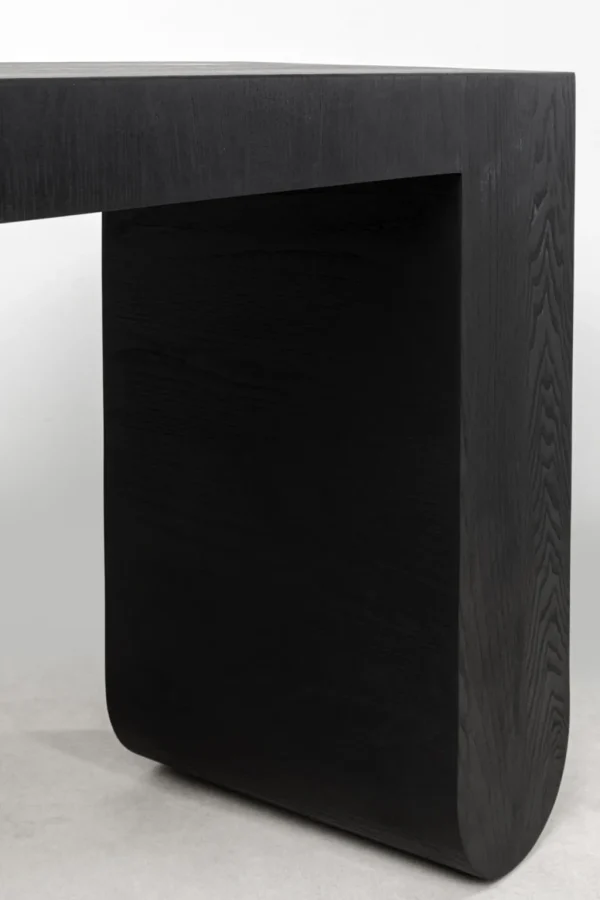 Konsolipöydät Ja Sivupöydät>KARE Design Curve Konsolipöytä, Saarniviilupuu, Musta 120x76cm