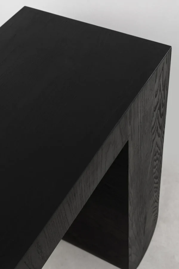 Konsolipöydät Ja Sivupöydät>KARE Design Curve Konsolipöytä, Saarniviilupuu, Musta 120x76cm