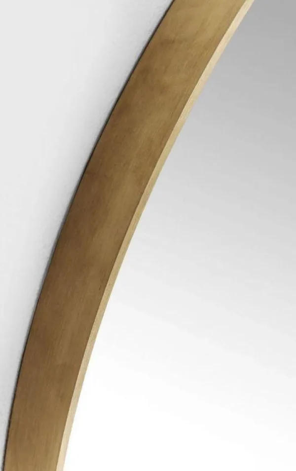 Peilit>KARE Design Curve Pyöreä Peili, Messinki Ø100cm