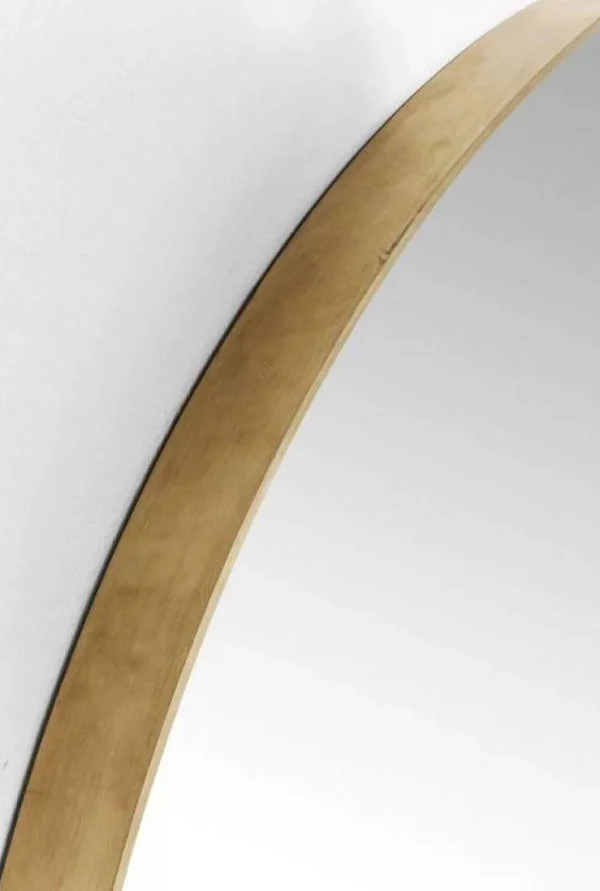 Peilit>KARE Design Curve Pyöreä Peili, Messinki Ø100cm