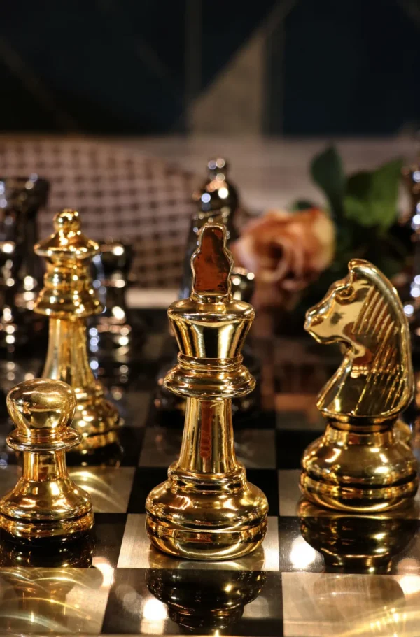 Jalalliset Koriste-Esineet>KARE Design Deco Chess Shakkipeli Koriste-esine 60x60cm
