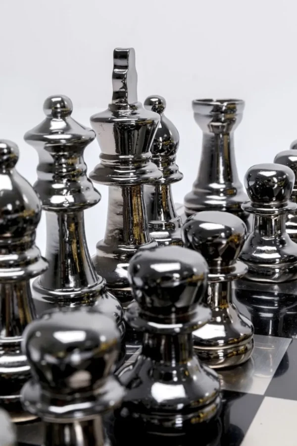 Jalalliset Koriste-Esineet>KARE Design Deco Chess Shakkipeli Koriste-esine 60x60cm