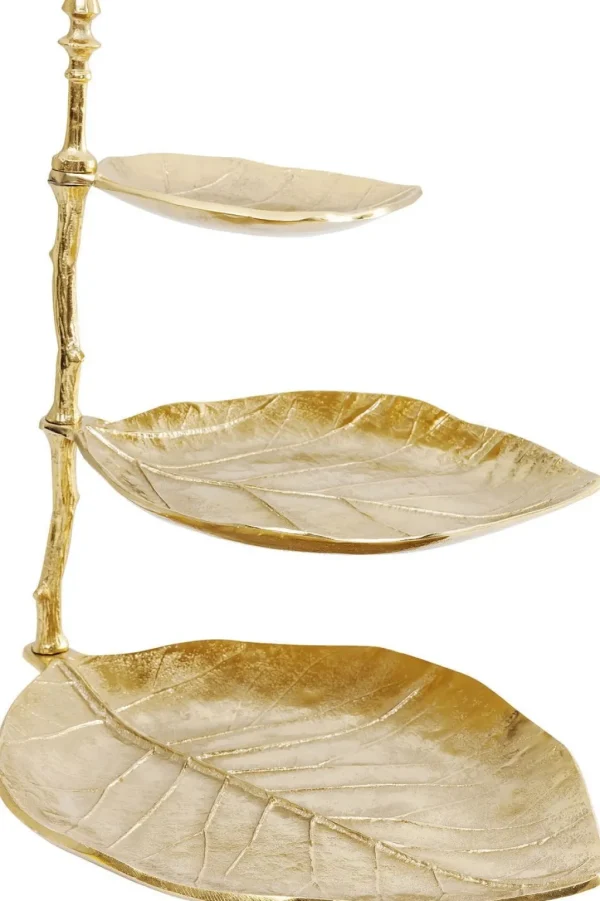 Korurasiat>KARE Design Deco Leaf Kerrostarjotin, Kulta