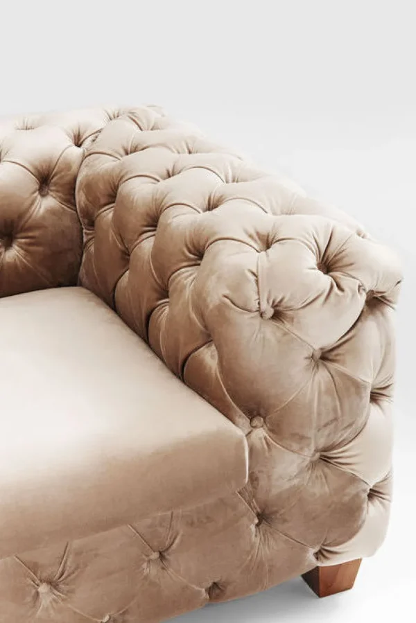 Sohvat | Olohuone>KARE Design Desire Sohva 3-istuttava, Samettia, Ecru