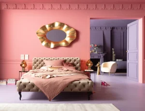 Sängyt>KARE Design Desire Velvet Ecru Sänky, Samettia 160x200cm