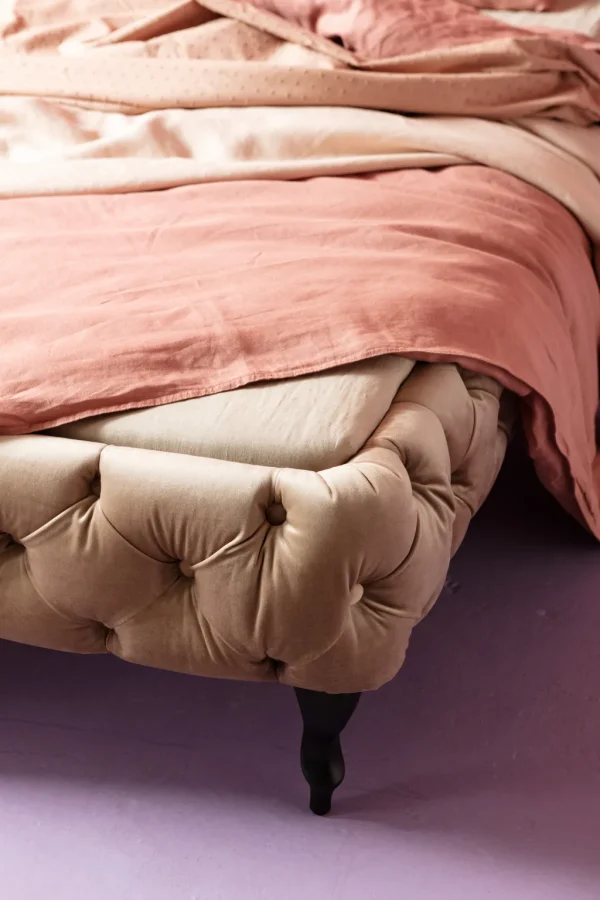 Sängyt>KARE Design Desire Velvet Ecru Sänky, Samettia 160x200cm