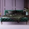 Sängyt>KARE Design Desire Velvet Sänky, Samettia, Vihreä 160x200cm