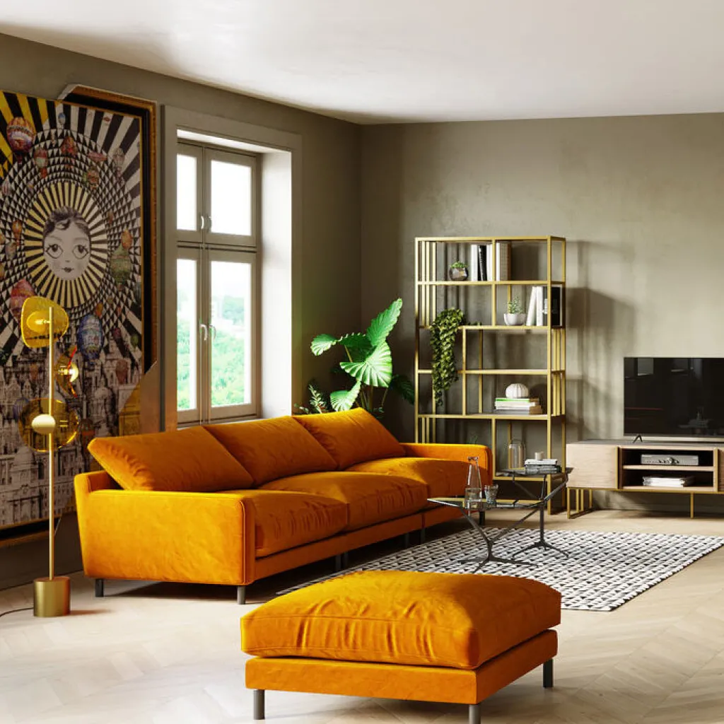 discovery_sohva_istuttava_amber_cm_0.webp Sohvat | Olohuone>KARE Design Discovery Sohva 3-istuttava, Amber 322cm