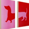 Taulut | Olohuone>KARE Design Dog Frankie Mäyräkoira Taulu (2/Setti)