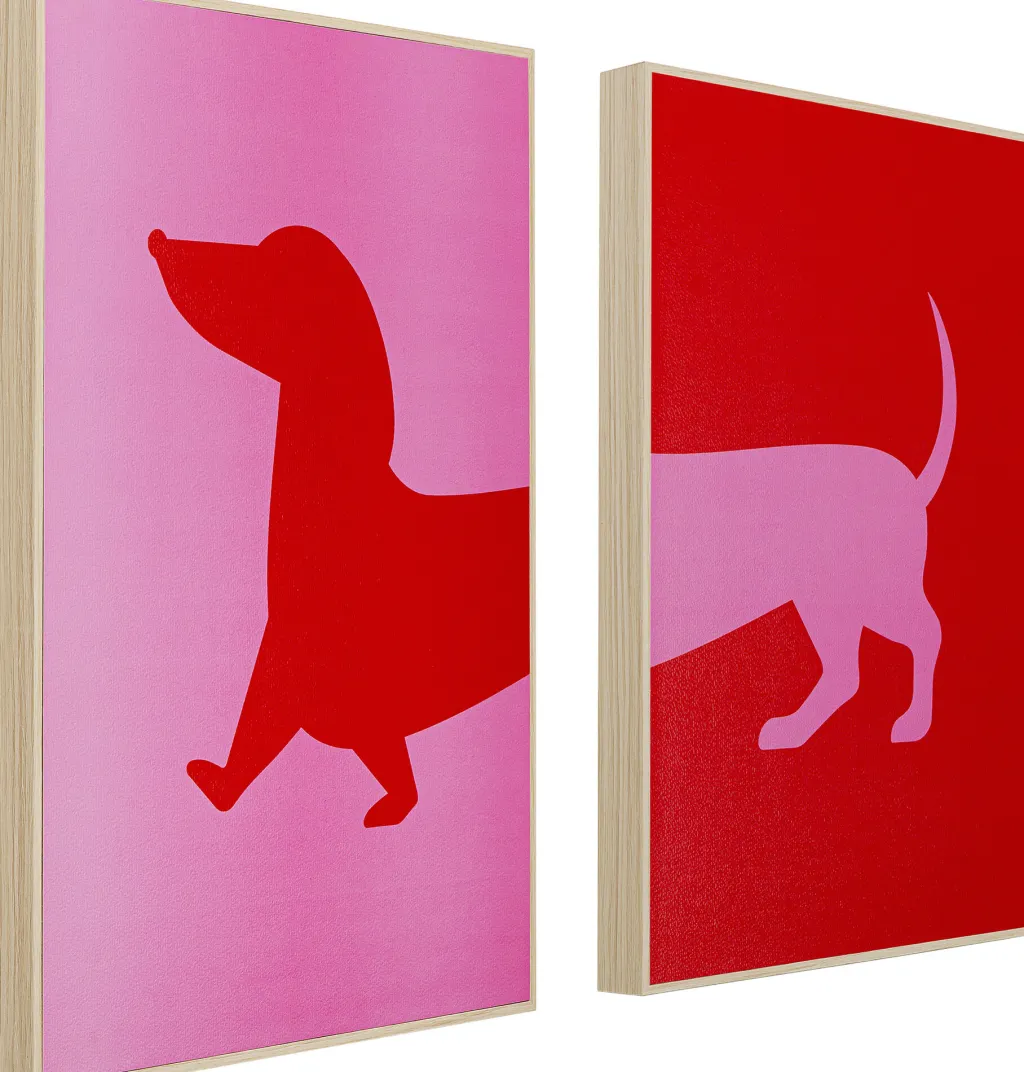 dog_frankie_myrkoira_taulu_setti_0.webp Taulut | Olohuone>KARE Design Dog Frankie Mäyräkoira Taulu (2/Setti)