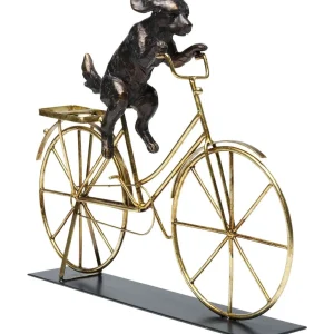 Koriste-Esineet>KARE Design Dog With Bicycle Pyöräilevä Koira Koriste-esine 44cm
