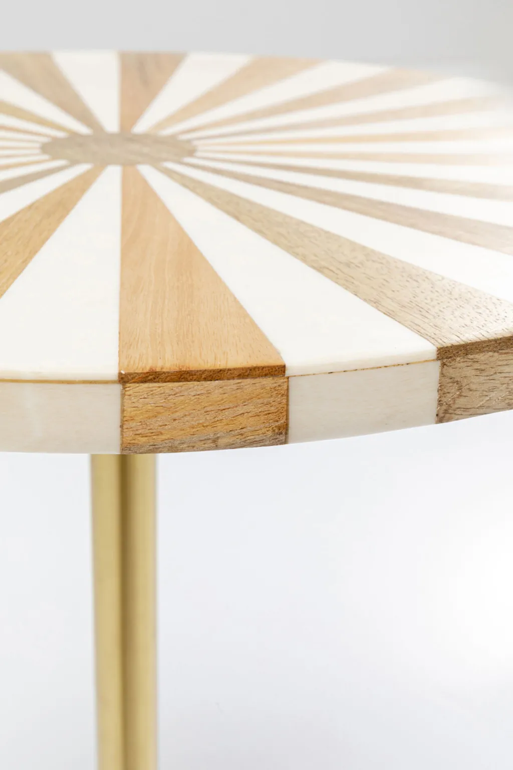 domero_cirque_sivupyt_kultavalkoinen_cm_6.webp Sohvapöydät | Olohuone>KARE Design Domero Cirque Sivupöytä, Kulta-valkoinen Ø40cm