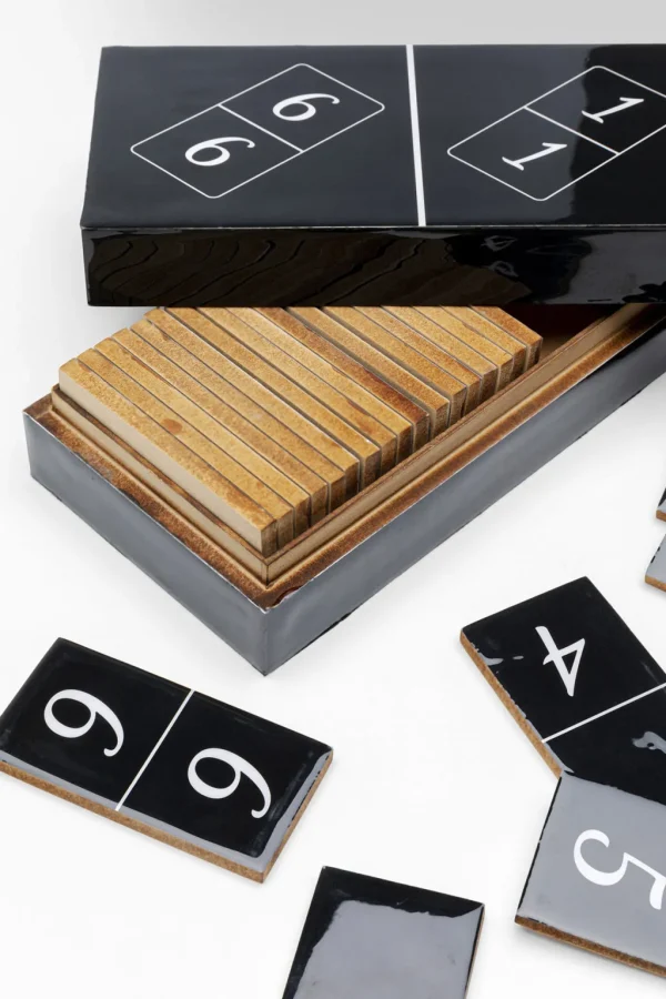 Jalalliset Koriste-Esineet>KARE Design Domino Deco Peli, Koriste-esine, Musta 24x7cm