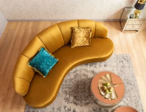 Sohvat>KARE Design Dschinn Sohva 3-istuttava, Amber 233cm