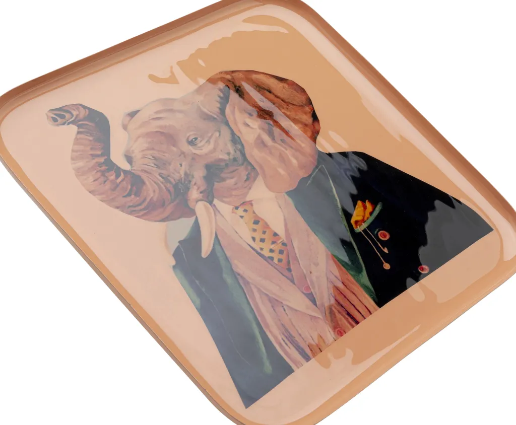 ego_elephant_tarjotin_xcm_1.webp Tarjottimet | Keittiö Ja Astiat>KARE Design Ego Elephant Tarjotin 27x27cm