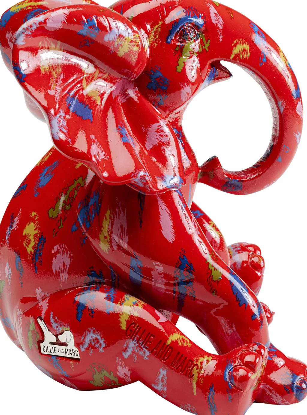 elephant_dots_elefantti_koristeesine_punainen_cm_1.webp Koriste-Esineet>KARE Design Elephant Dots Elefantti Koriste-esine Punainen 18cm