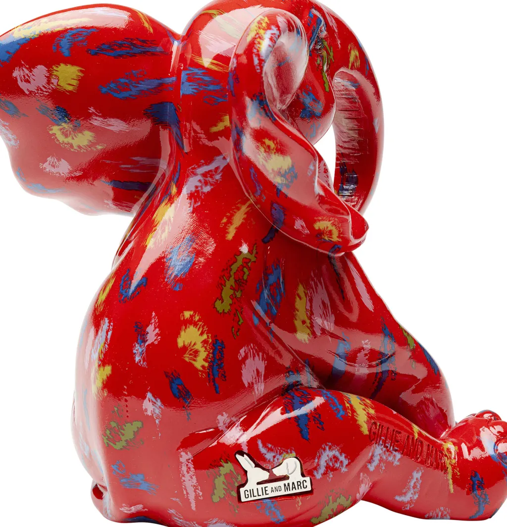 elephant_dots_elefantti_koristeesine_punainen_cm_3.webp Koriste-Esineet>KARE Design Elephant Dots Elefantti Koriste-esine Punainen 18cm