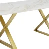 Pöydät>KARE Design Eternity Cross Pöytä, Kulta, Keraaminen Pöytälevy 180x90cm