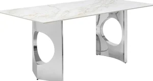 Pöydät>KARE Design Eternity Oho Pöytä, Kromi, Keraaminen Pöytälevy 180x90cm