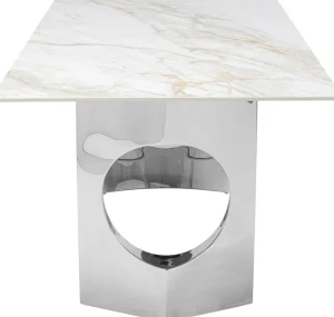 Pöydät>KARE Design Eternity Oho Pöytä, Kromi, Keraaminen Pöytälevy 180x90cm
