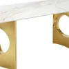Pöydät>KARE Design Eternity Oho Pöytä, Kulta, Keraaminen Pöytälevy 180x90cm