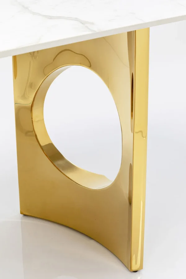 Pöydät>KARE Design Eternity Oho Pöytä, Kulta, Keraaminen Pöytälevy 180x90cm