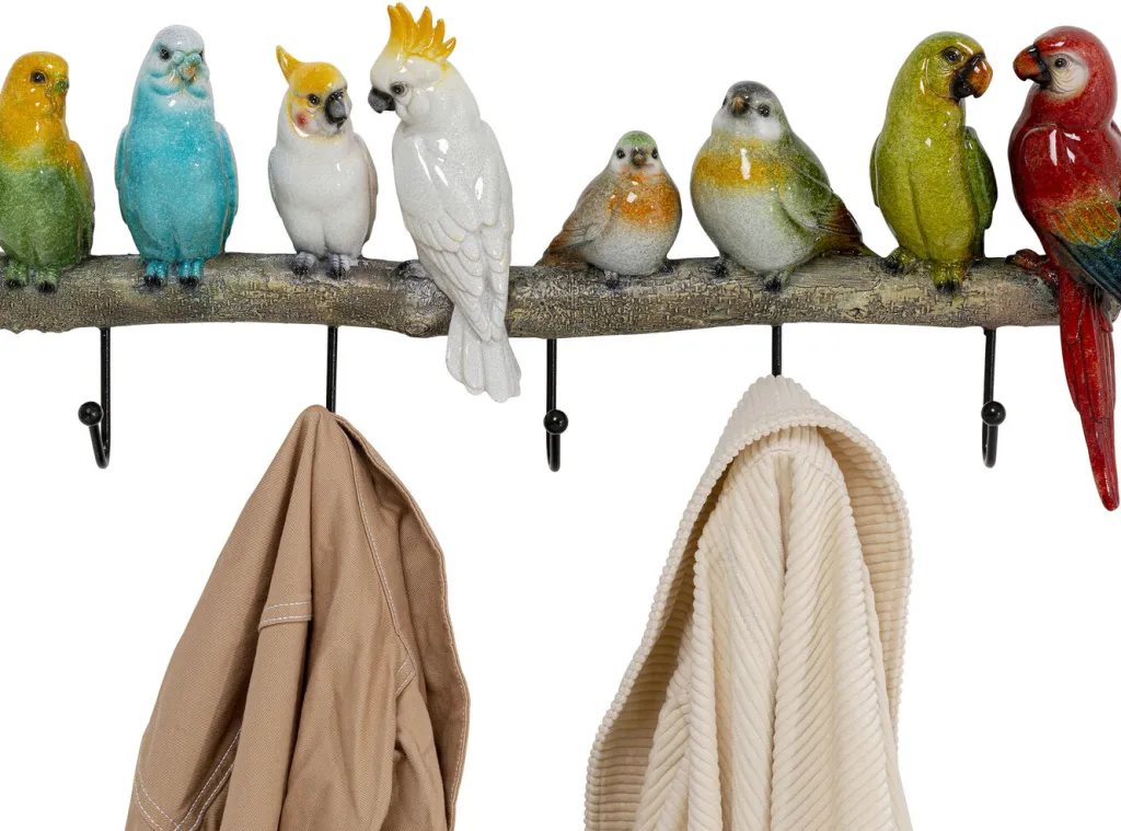 exotic_birds_vaatenaulakko_2.webp Seinänaulakot>KARE Design Exotic Birds Vaatenaulakko