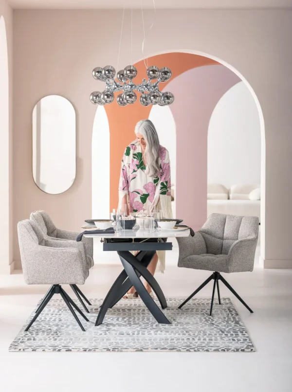 Pöydät>KARE Design Extension Table Twist Onyx 120(30+30)x90cm