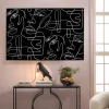 Taulut>KARE Design Faccia Arte Drawing Kasot Kehystetty Taulu Musta 150x100cm