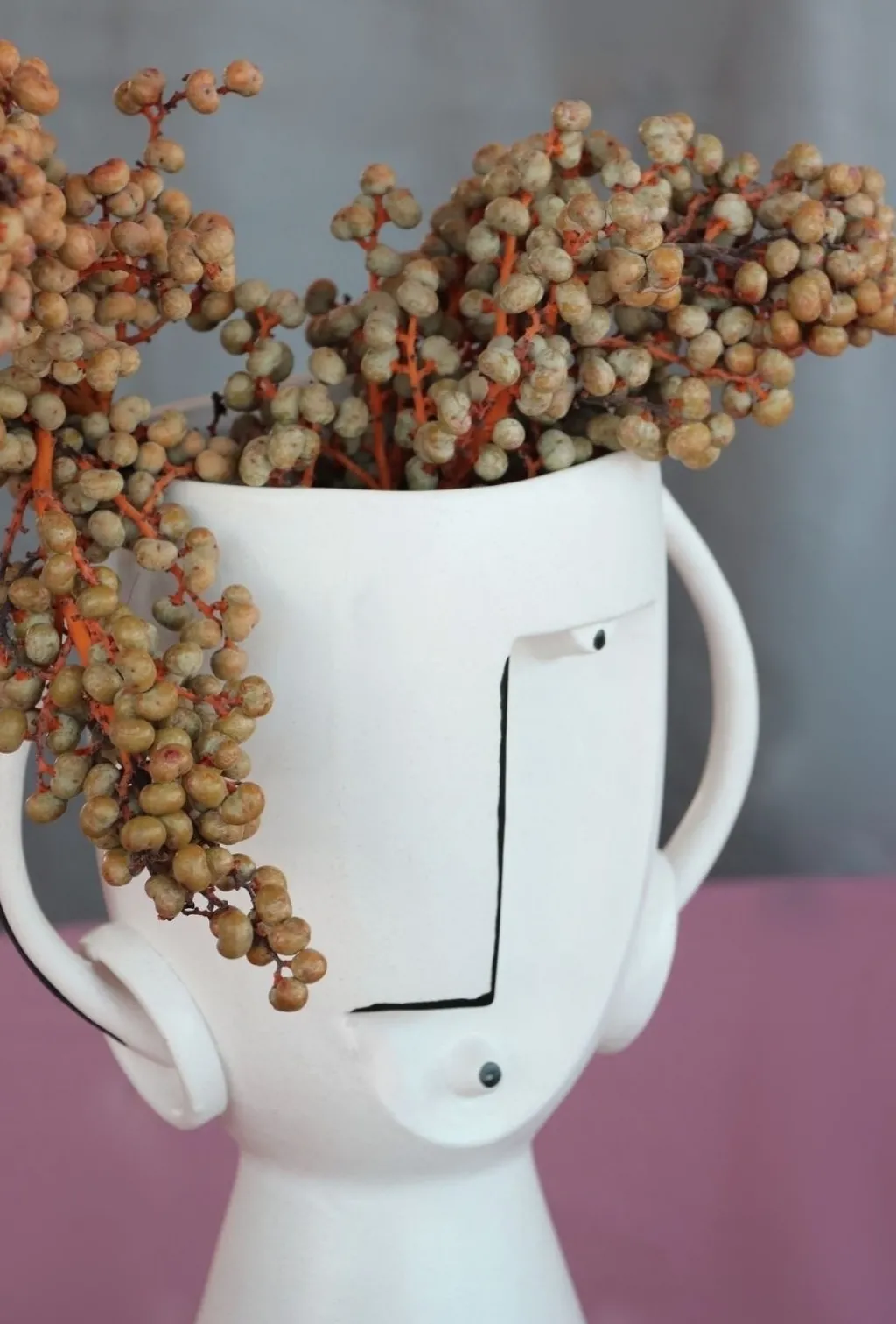 face_pot_maljakko_cm_8.webp Maljakot | Olohuone>KARE Design Face Pot Maljakko 30cm