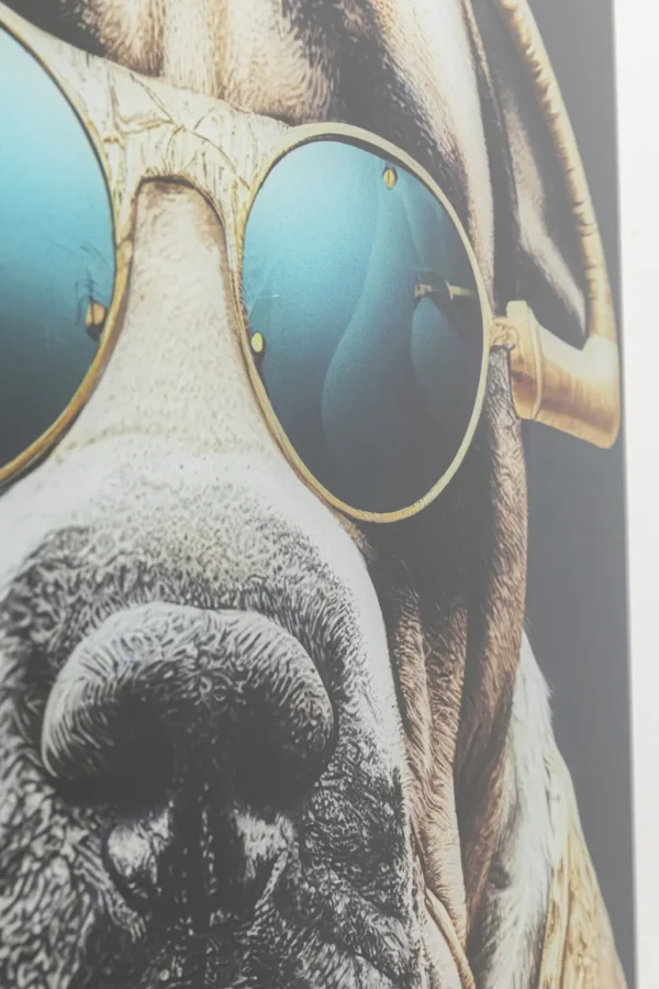 Taulut | Olohuone>KARE Design Fashion Dog Koira Lasitaulu 60x80cm